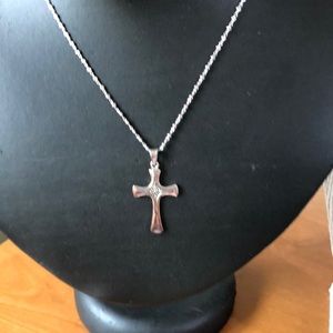 Pendant- Sterling Silver Cross NWOT